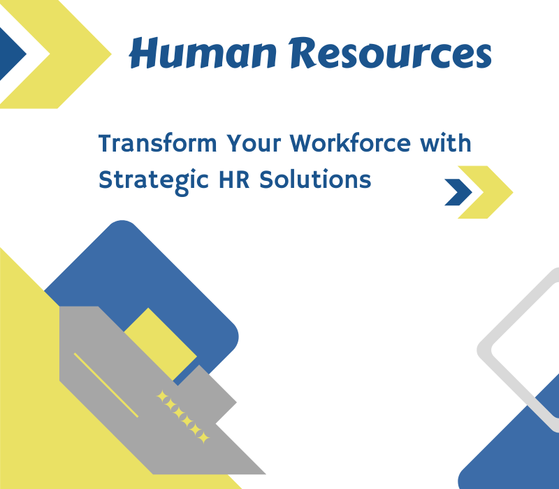 a card with human resources on it, Transform Your Workforce with Strategic HR Solutions